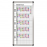 Klassen-Plantafel, 10 Stunden Mo-Fr, für 10 Klassen, 103x57 cm, 